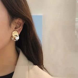 Geometric Irregular Gold Silver Drop Earrings